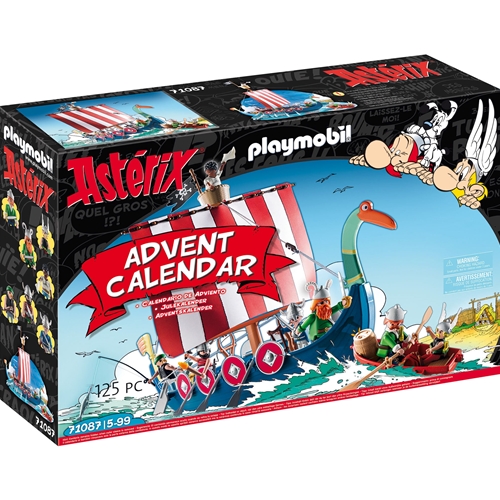 Calendar de Craciun Asterix cu 24 de surprize bazate pe popularele personaje de benzi desenate avand si o corabie de pirati