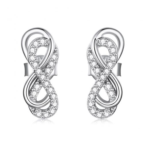 Cercei din argint Beautiful Infinite Double Earrings la pret fara cncurenta