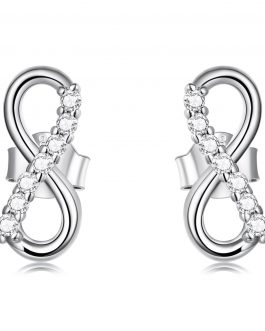 Cercei din argint Beautiful Infinite Simple Earrings