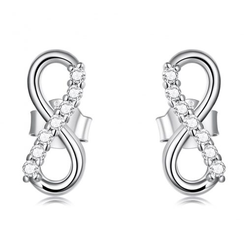 Cercei din argint Beautiful Infinite Simple Earrings la pret fara cncurenta