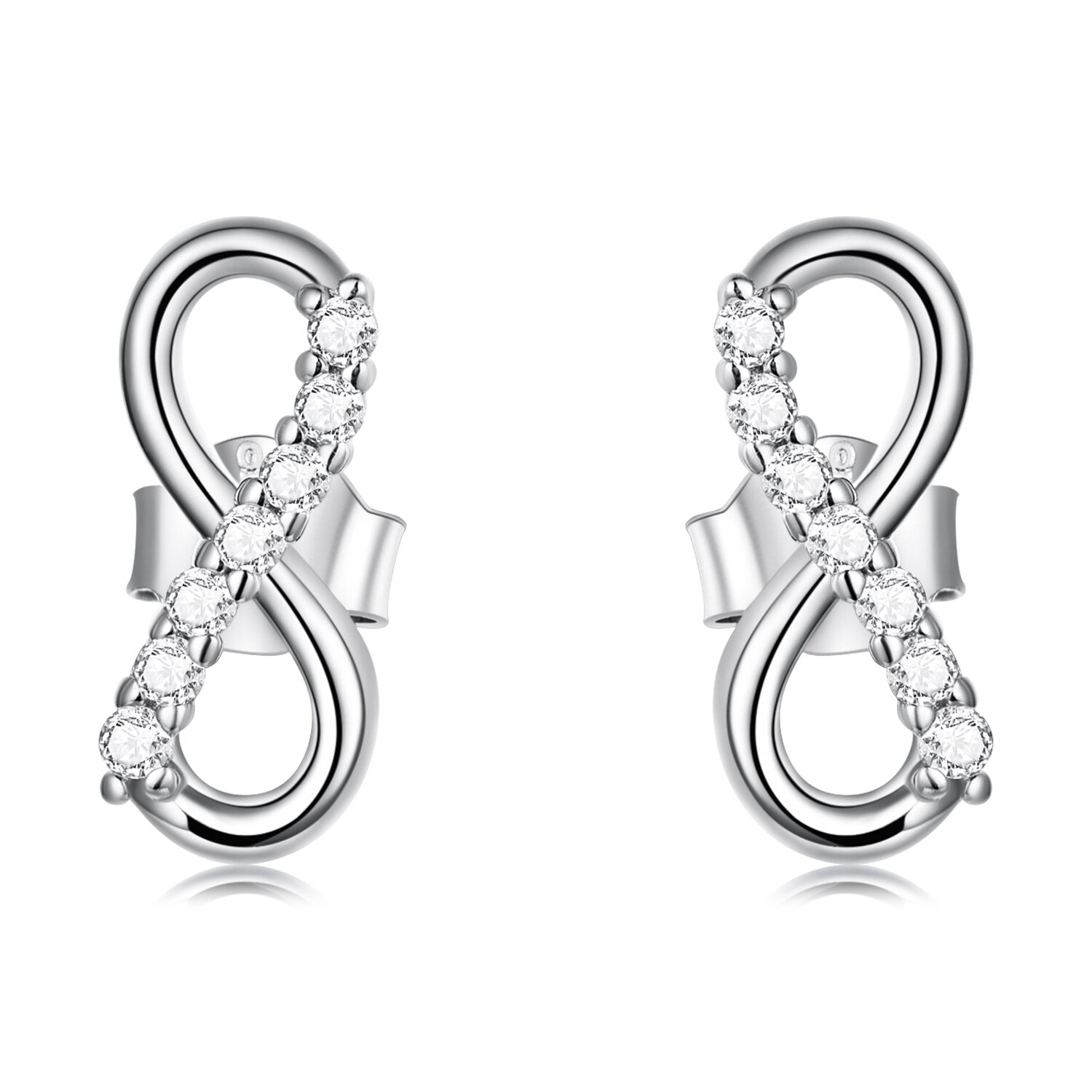 Cercei din argint Beautiful Infinite Simple Earrings la pret fara cncurenta