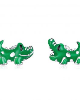 Cercei din argint Little Green Crocodile la pret fara cncurenta