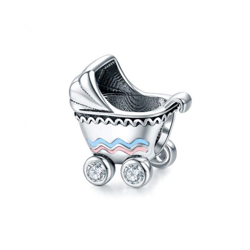 Talisman din argint Baby Stroller
