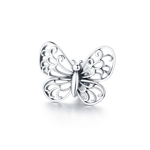 Talisman din argint Butterfly Bead