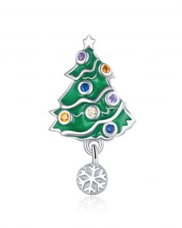 Talisman din argint Christmas Snowflake Tree