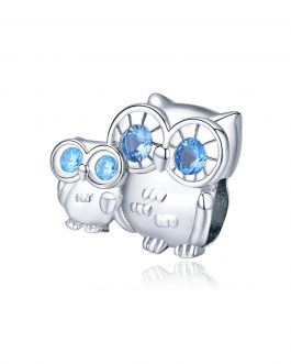 Talisman din argint Family Owls