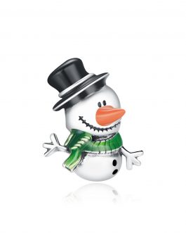 Talisman din argint Friendly Snowman