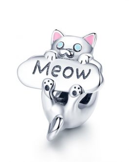 Talisman din argint Meow Cat