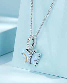 Talisman din argint Opal Butterfly