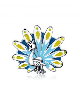 Talisman din argint Peacock