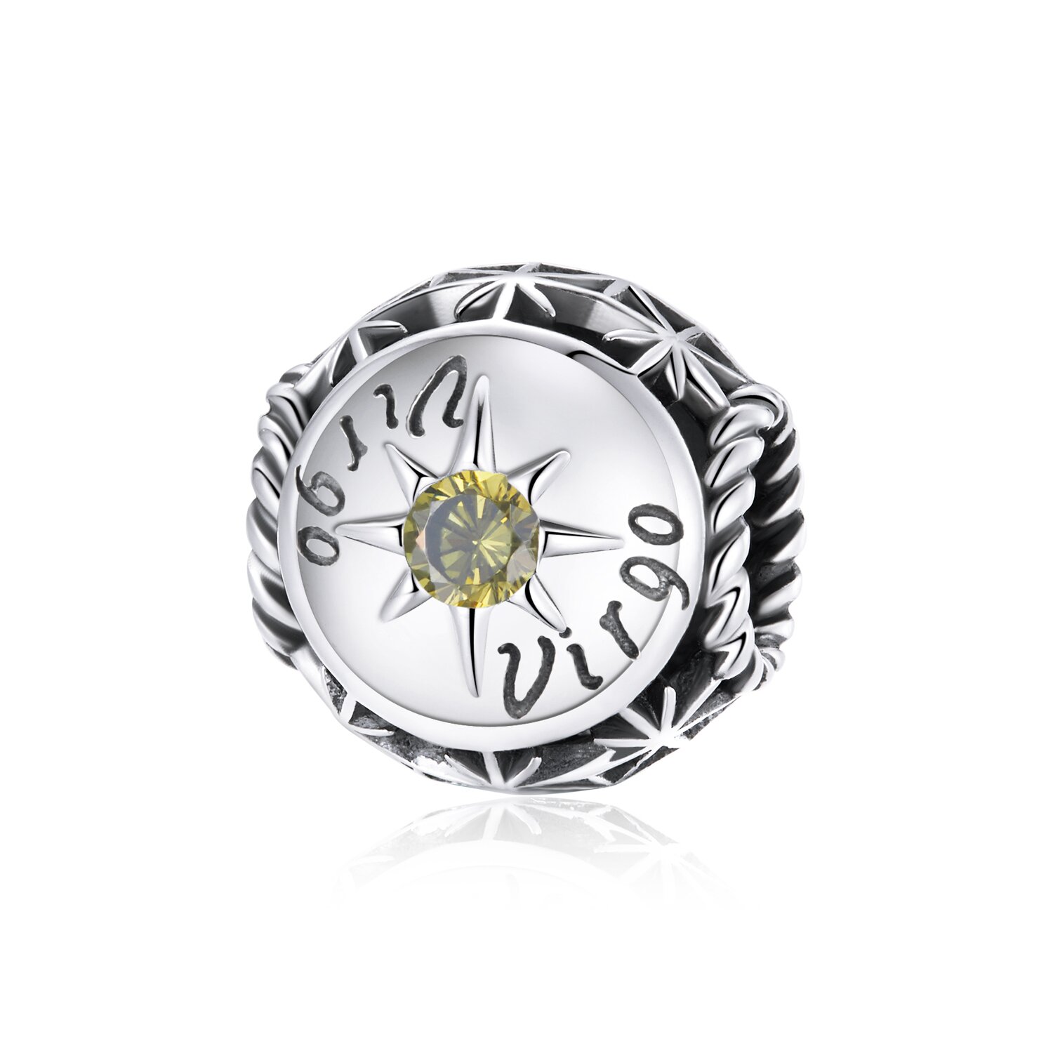 Talisman din argint Virgo Zodiac Sun