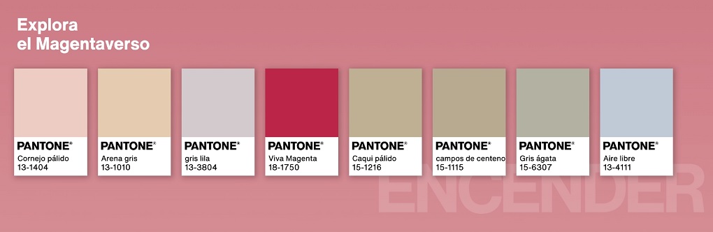 Culorile cu care Pantone recomandă să realizeze combinațiile magentavers